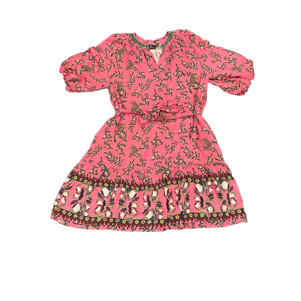 Emily Lovelock Women’s Pink Floral Button Down Dress